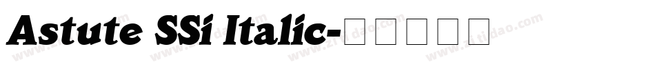 Astute SSi Italic字体转换